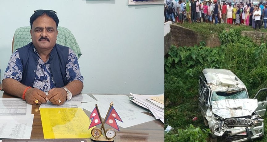 सवारी दुर्घटनामा गाउँपालिका अध्यक्षको निधन
