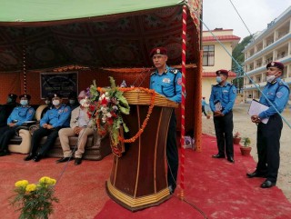 ललितपुर परिसरको नवनिर्मित व्यारेकको उद्घाटन