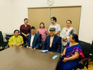 गौतम निवास भैँसेपाटीमा ओलीले विताए दुईघण्टा