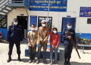 बालिका अपहरणमा संलग्न  ३ जना ललितपुर प्रहरीको फन्दामा