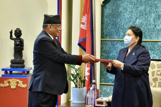 प्रचण्ड तेस्रोपटक प्रधानमन्त्रीमा नियुक्त, शपथ ग्रहण भोलि