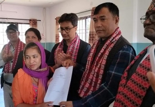 भूमि आयोगद्वारा गोदावरीको छम्पीका भूमिहीनलाई निस्सा वितरण